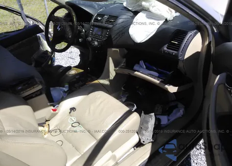 2004 Honda Accord 3.0 Ex из США, поврежденный, VIN 1HGCM82644A008802